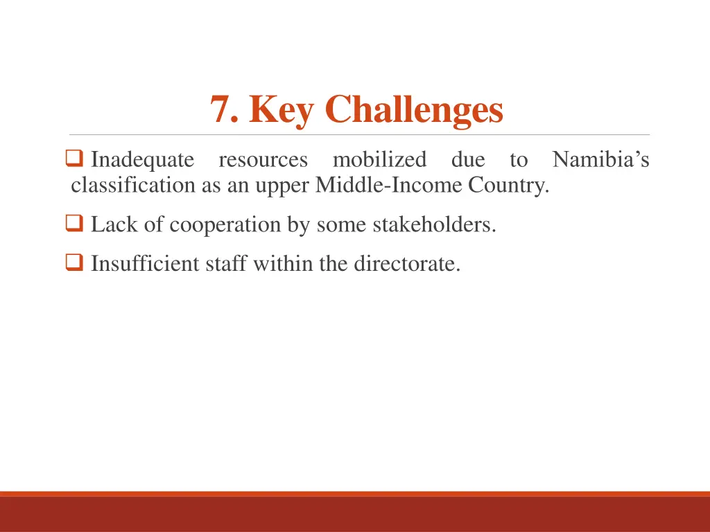 7 key challenges