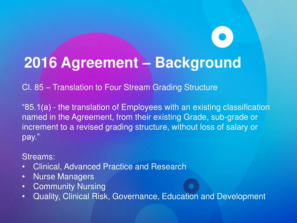 2016 agreement background