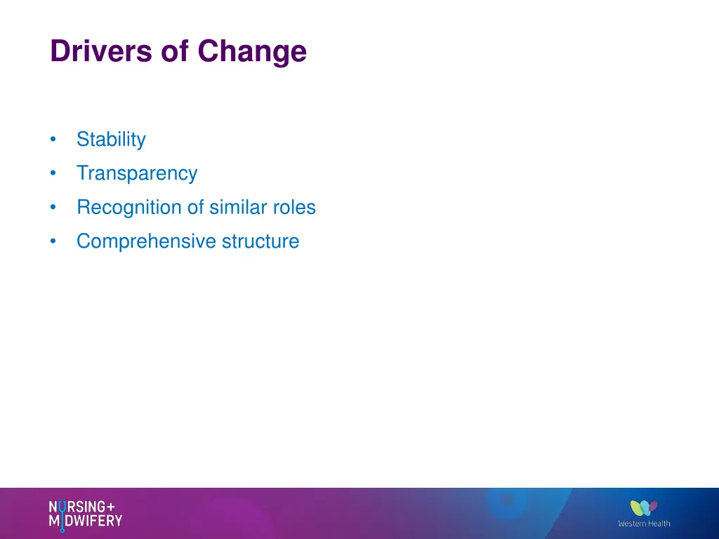 drivers of change