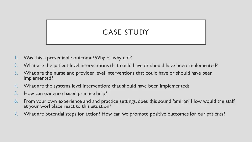 case study