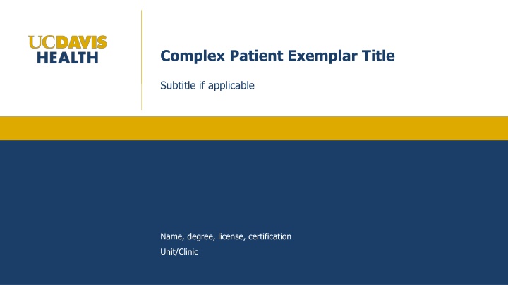 complex patient exemplar title