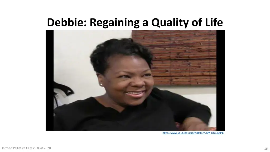 debbie regaining a quality of life