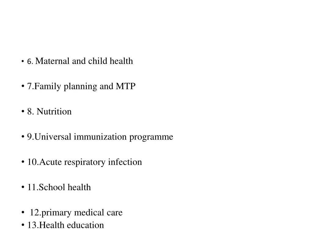 6 maternal and child health