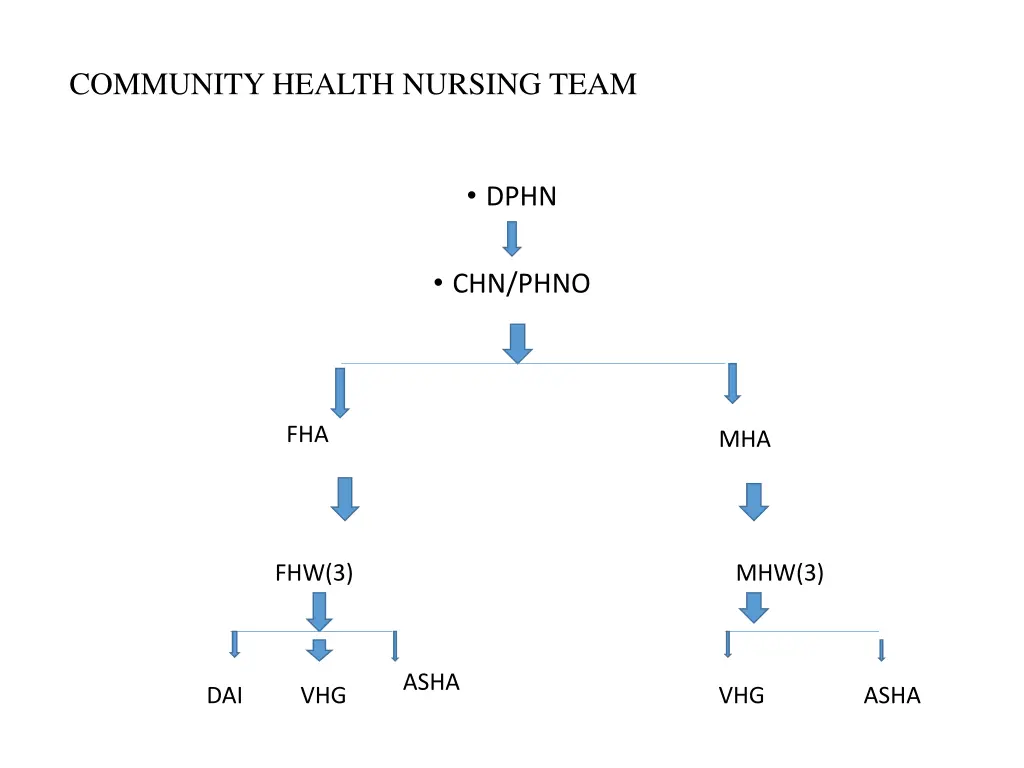 community health nursing team