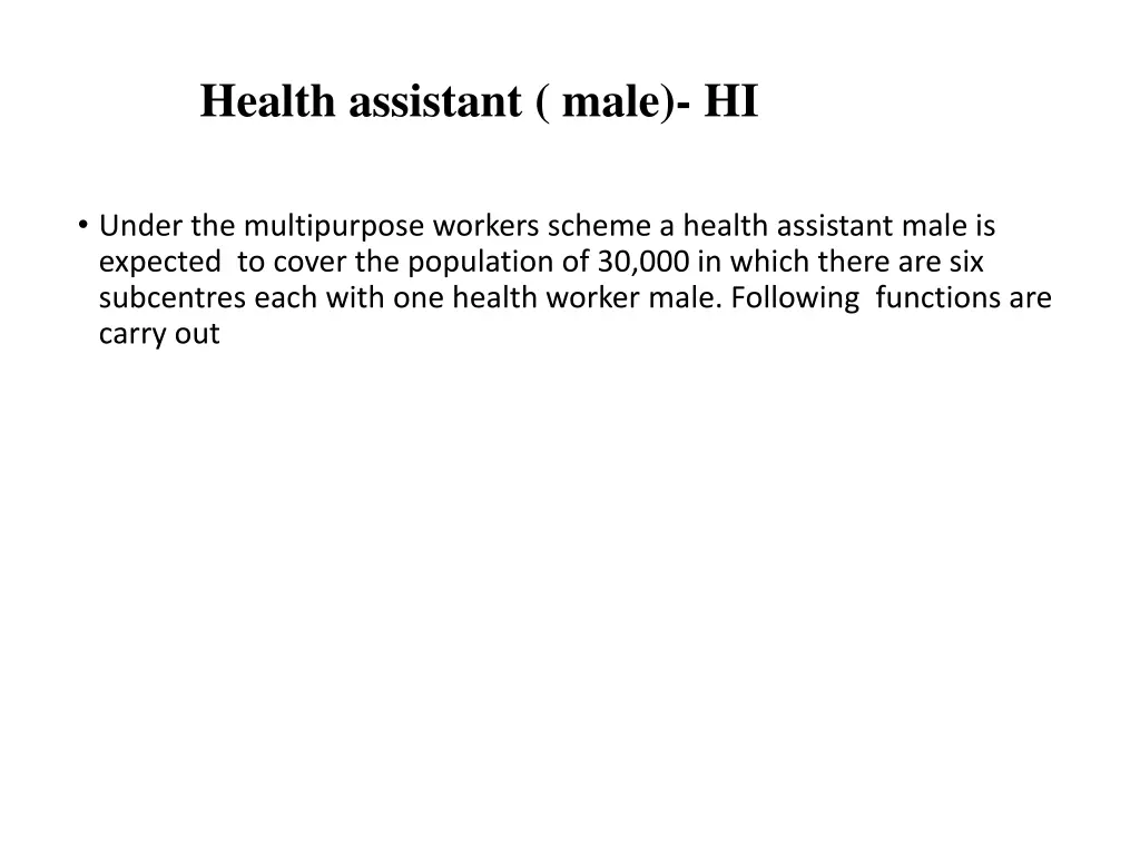 health assistant male hi