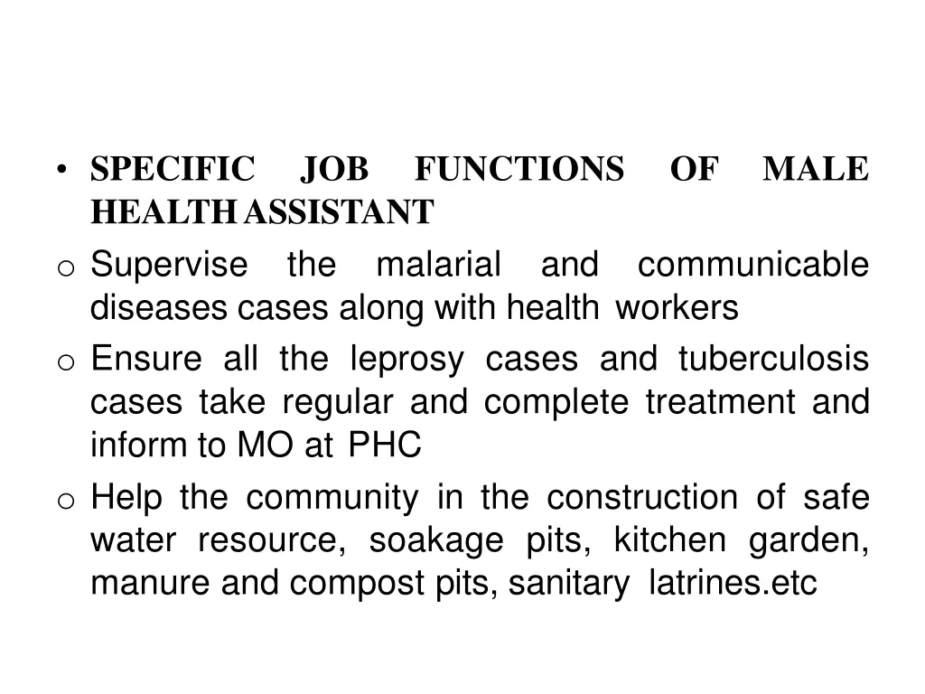 specific healthassistant o supervise diseases