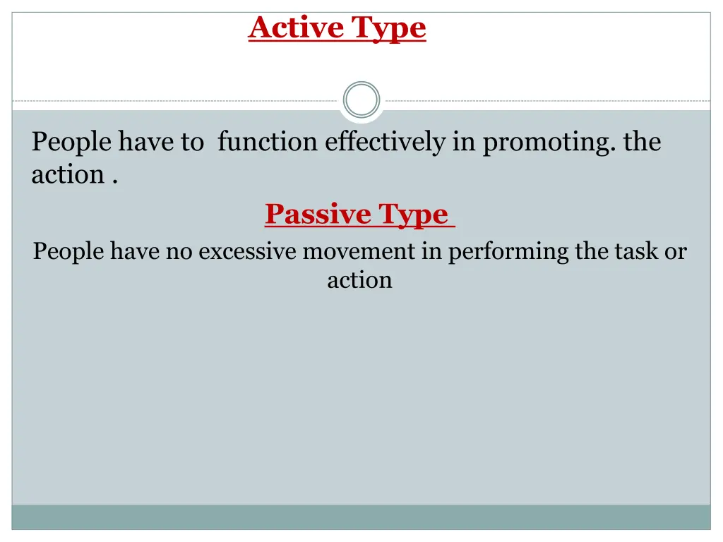 active type