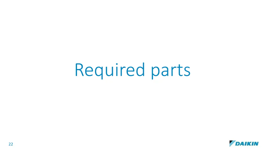 required parts