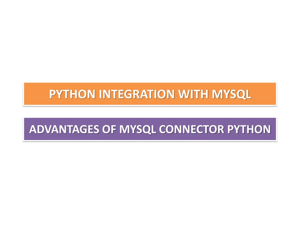 python integration with mysql 8