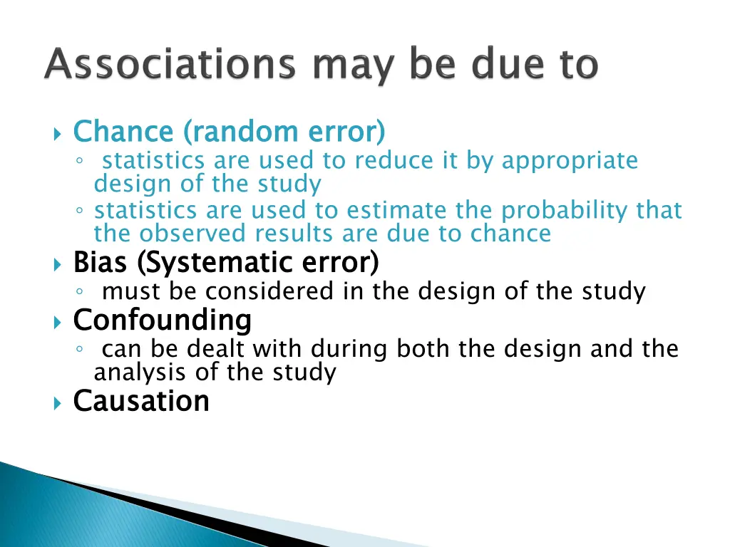 chance random error statistics are used to reduce 1