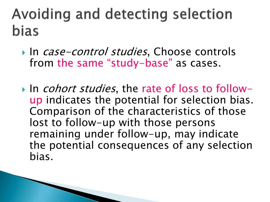 in case control studies choose controls from