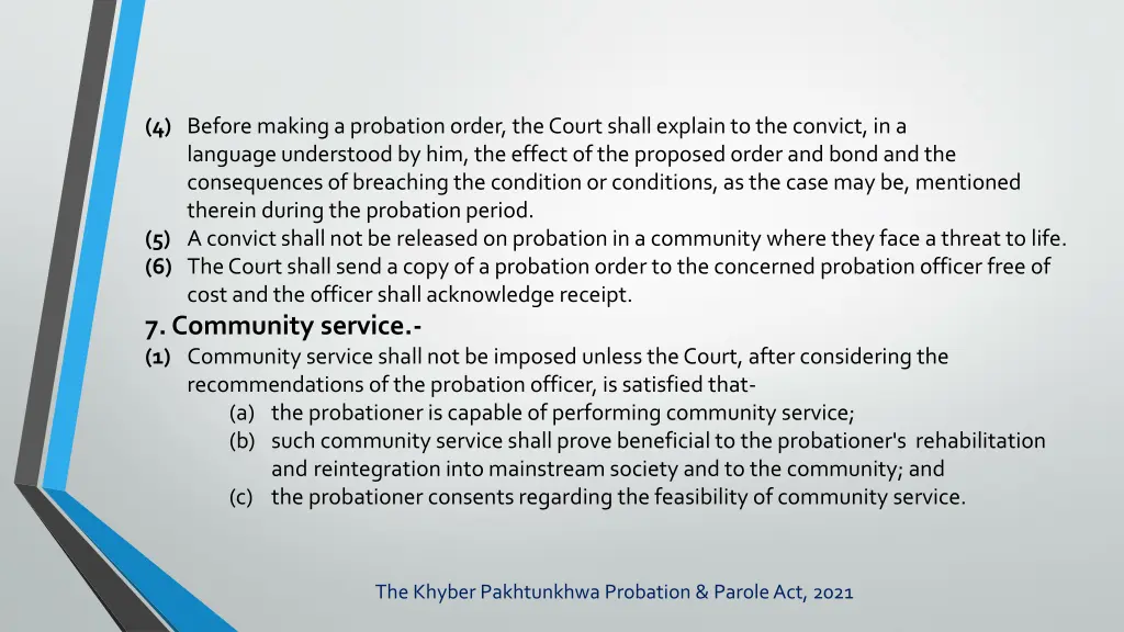 4 before making a probation order the court shall