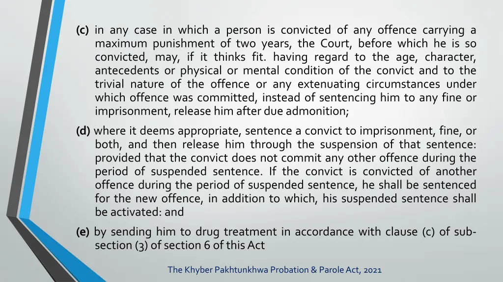 c in any case in which a person is convicted