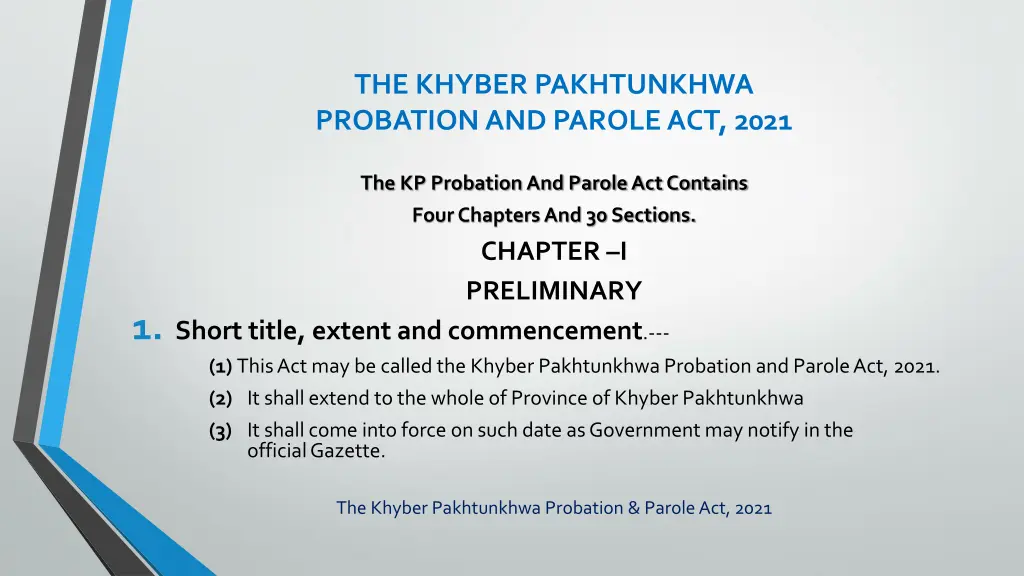 the khyber pakhtunkhwa probation and parole 1