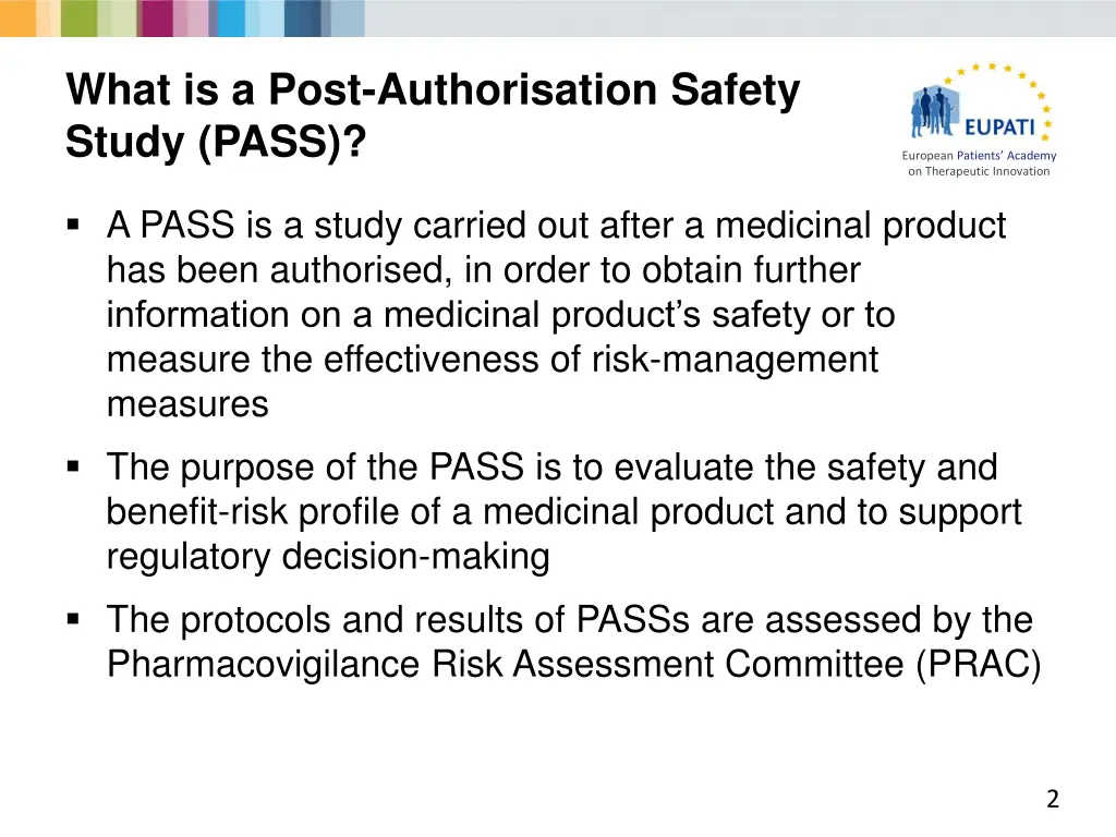 what is a post authorisation safety study pass