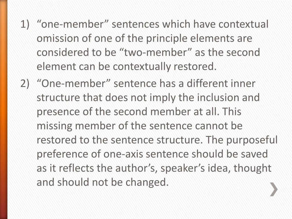 1 one member sentences which have contextual