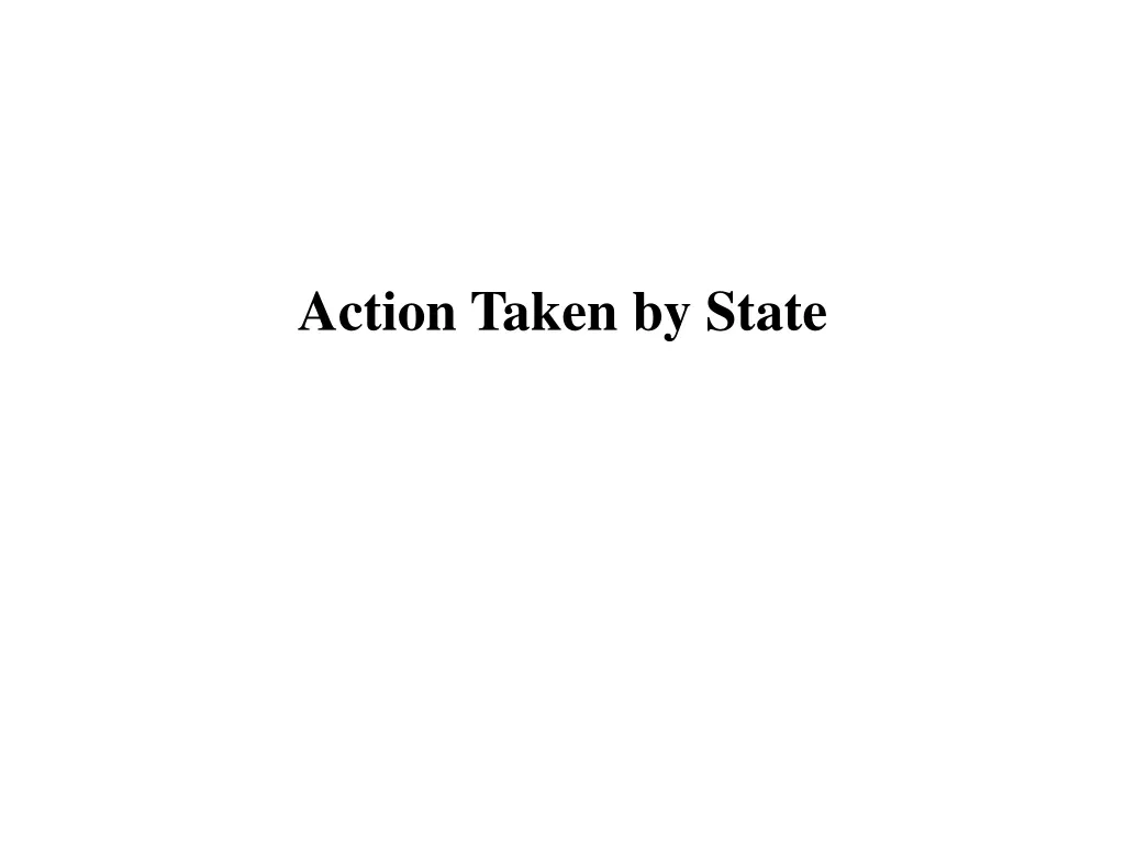 action taken by state