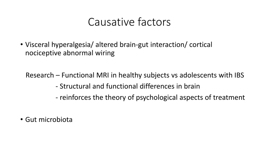 causative factors