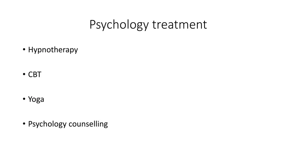 psychology treatment