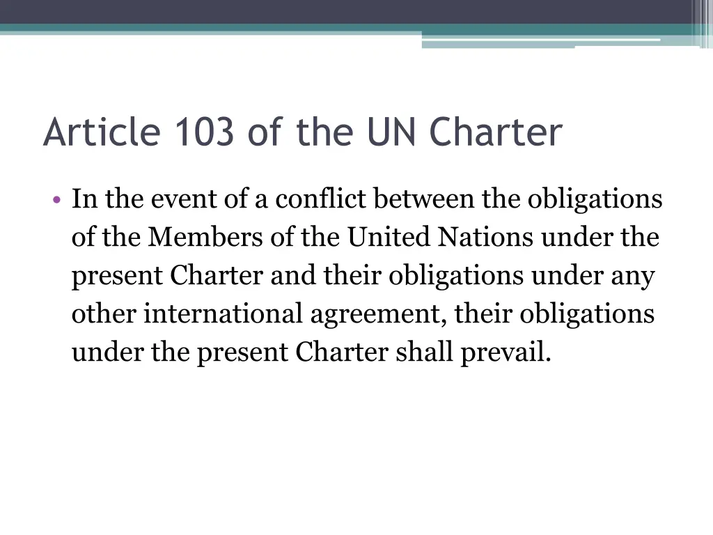 article 103 of the un charter