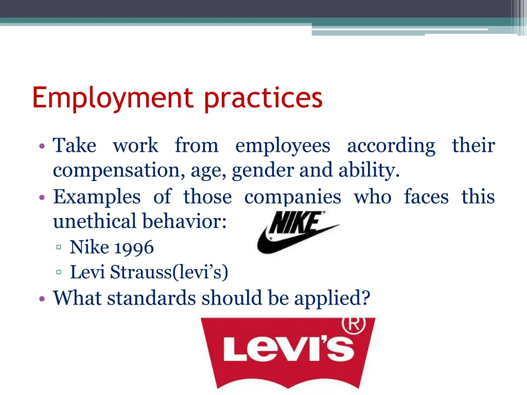 employment practices