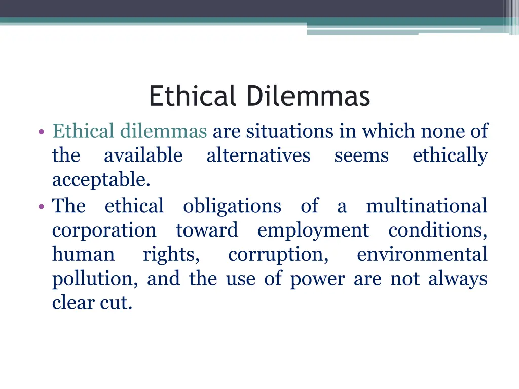 ethical dilemmas