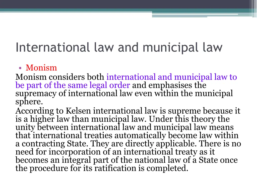 international law and municipal law 2