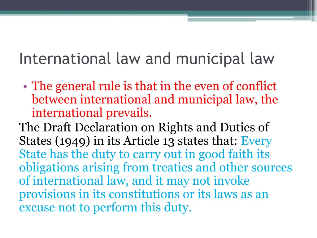 international law and municipal law 3