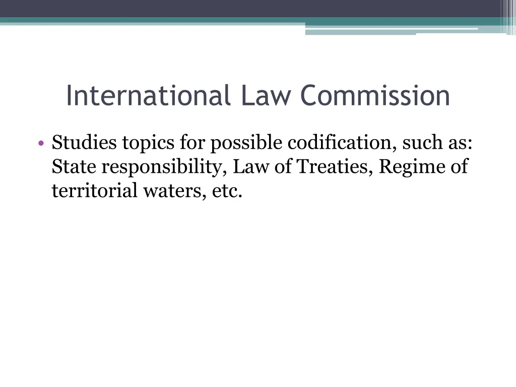 international law commission