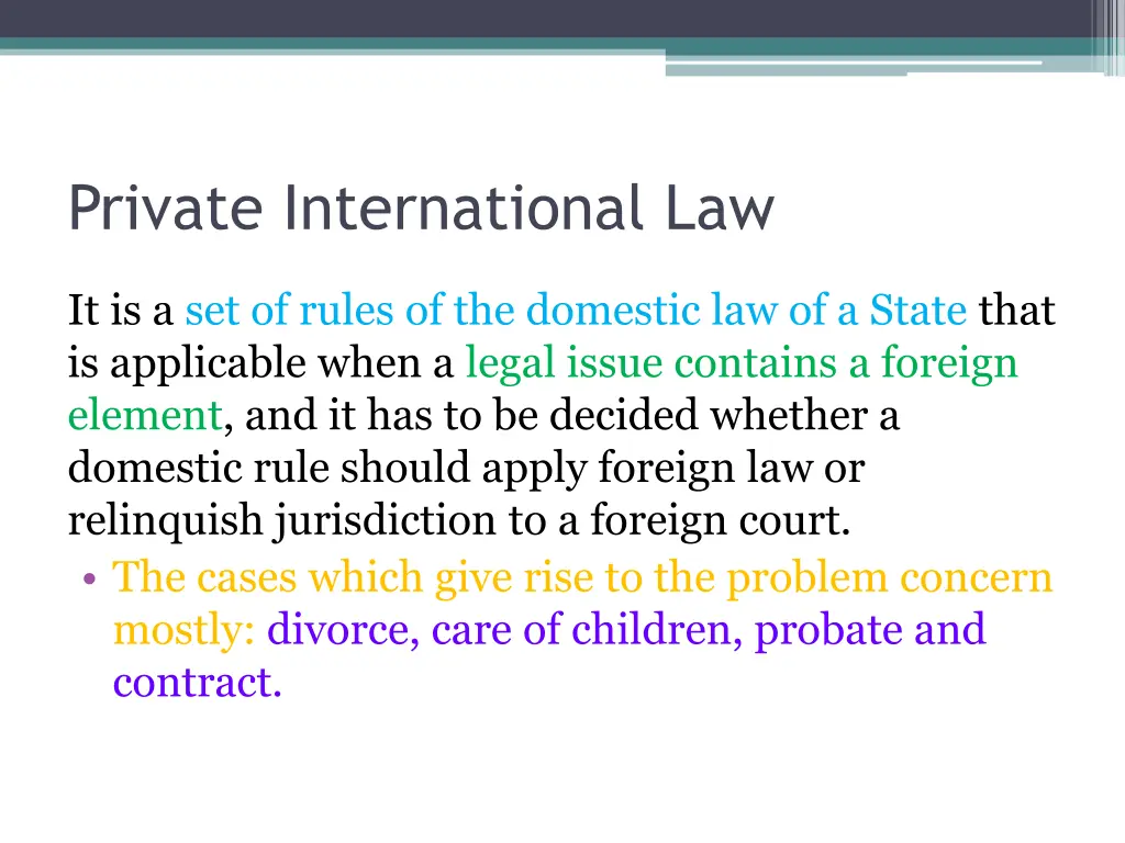 private international law