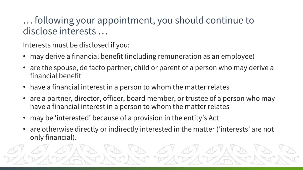 following your appointment you should continue