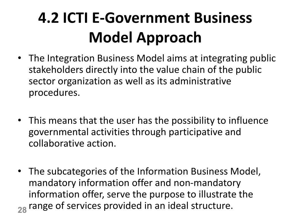 4 2 icti e government business model approach 5