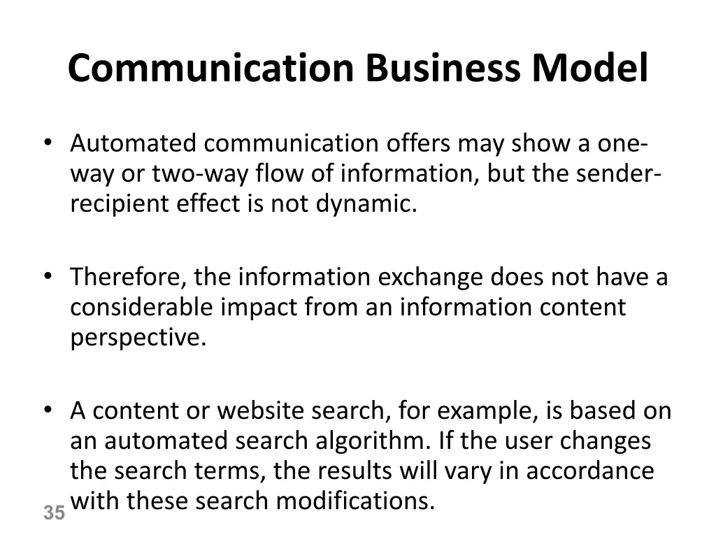 communication business model 1