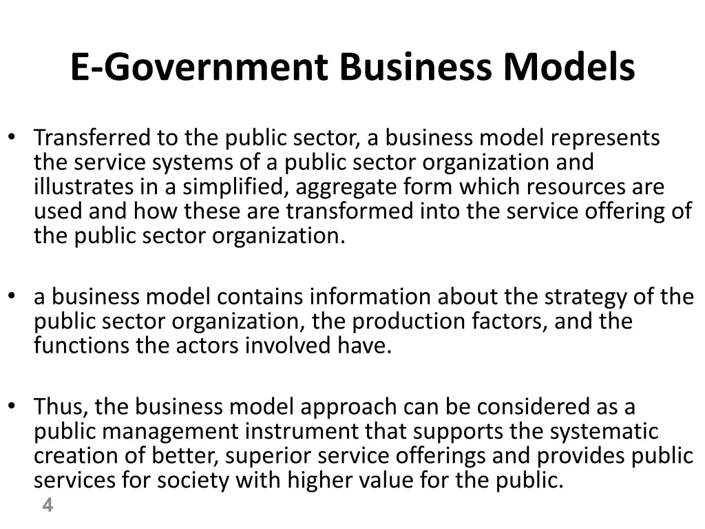 e government business models 2