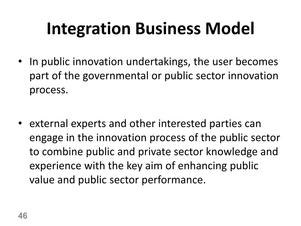 integration business model 1