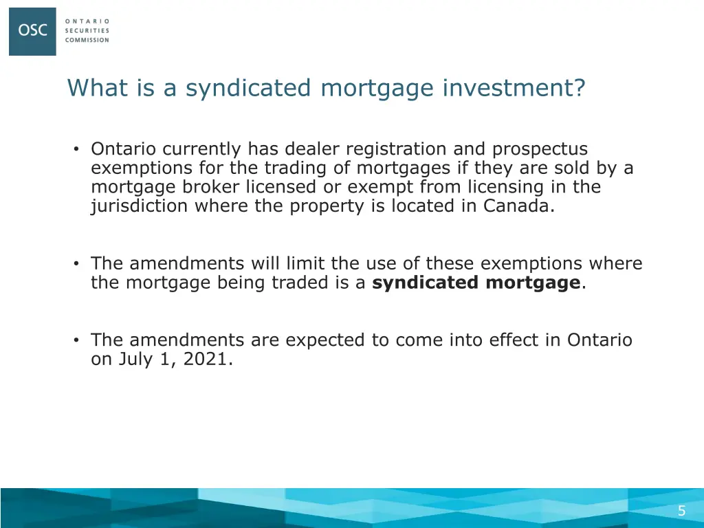 what is a syndicated mortgage investment 2