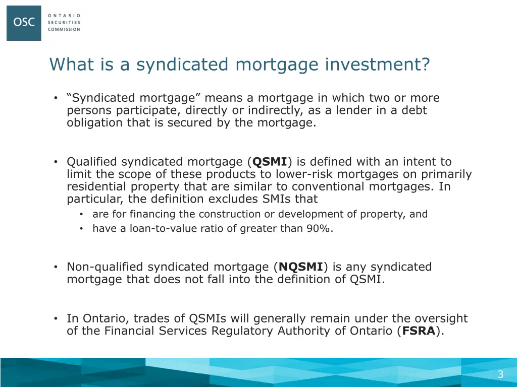 what is a syndicated mortgage investment