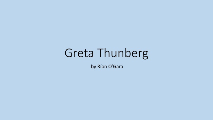 greta thunberg