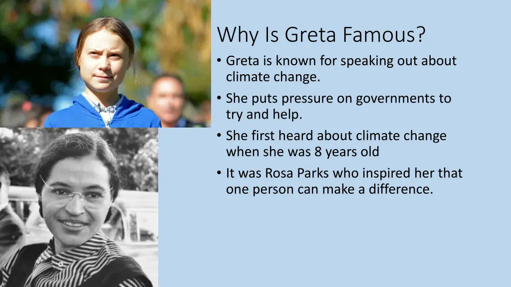 why is greta famous greta is known for speaking