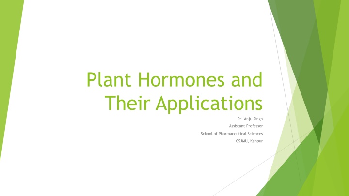 plant hormones and their applications