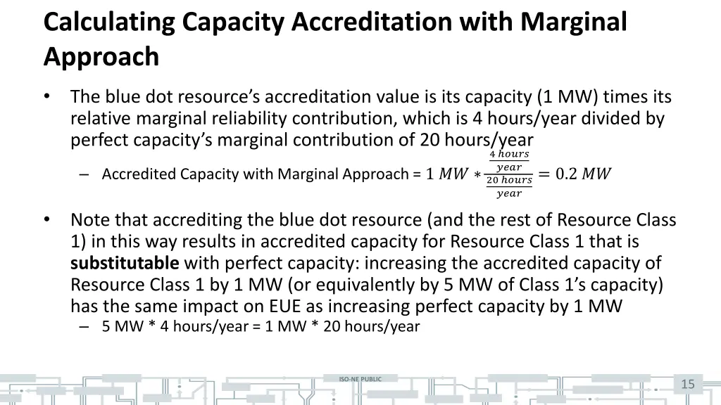 calculating capacity accreditation with marginal