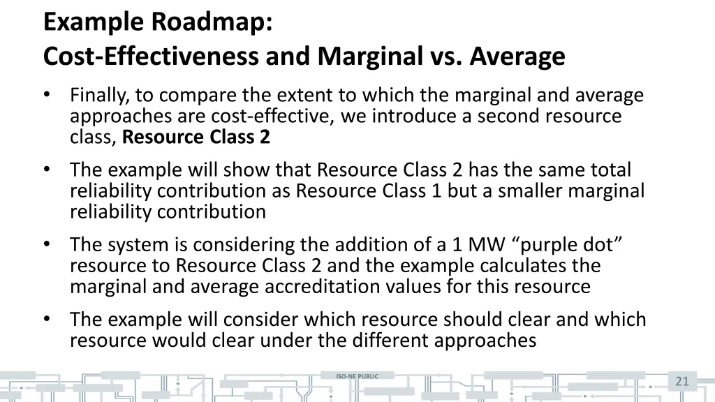 example roadmap cost effectiveness and marginal