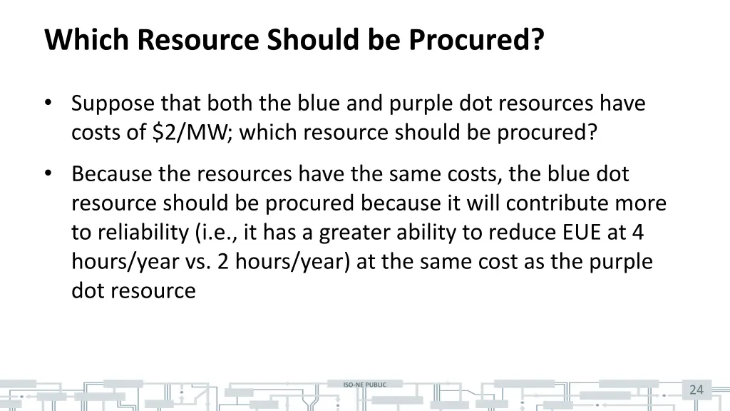 which resource should be procured