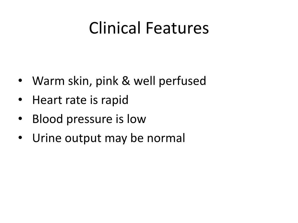 clinical features