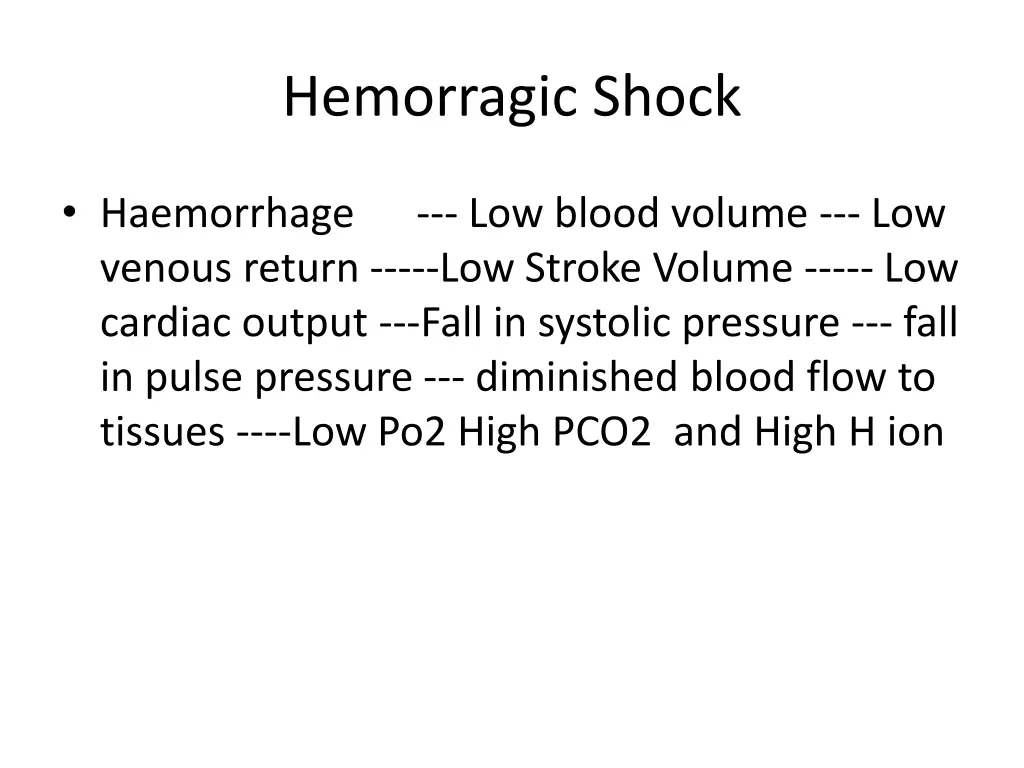 hemorragic shock