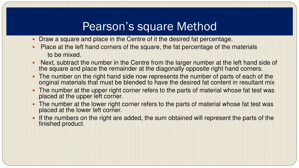 pearson s square method draw a square and place