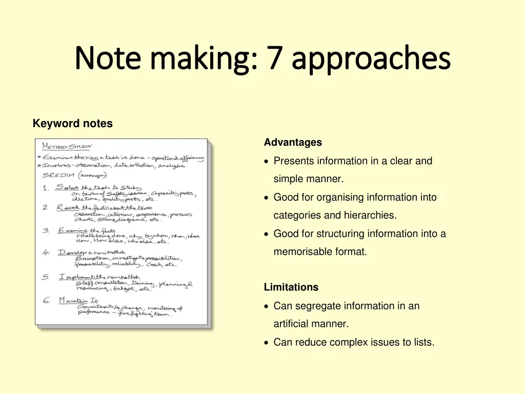 note making 7 approaches note making 7 approaches 1