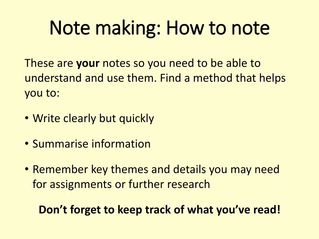 note making how to note note making how to note