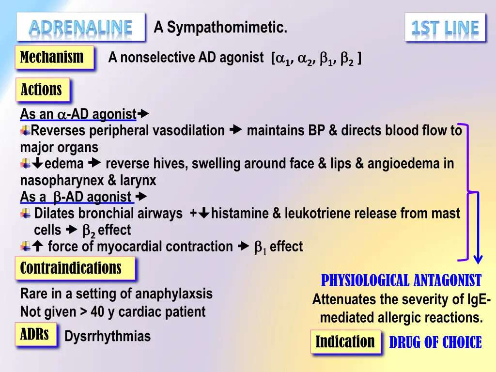 a sympathomimetic