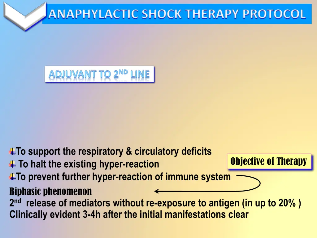 anaphylactic shock therapy protocol 2